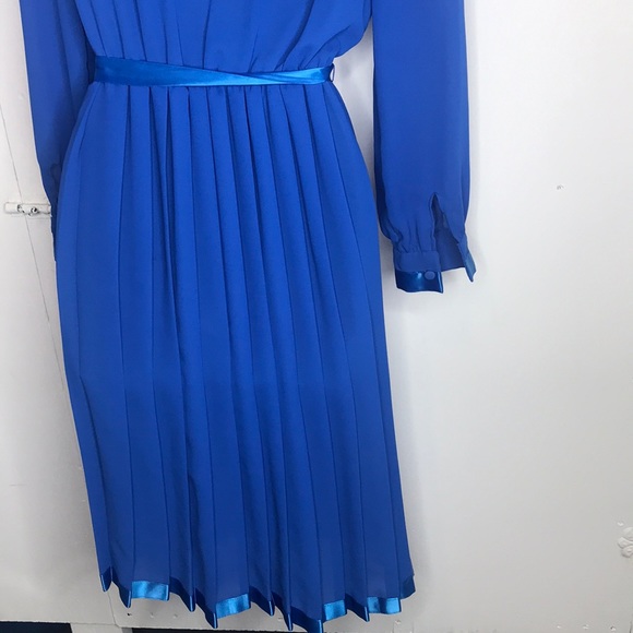 ZiZi petites Vintage blue dress - Picture 5 of 11